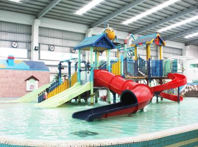 Water House Aqua Park Games Platform 21*18*9m With Water Slide For Family Fun