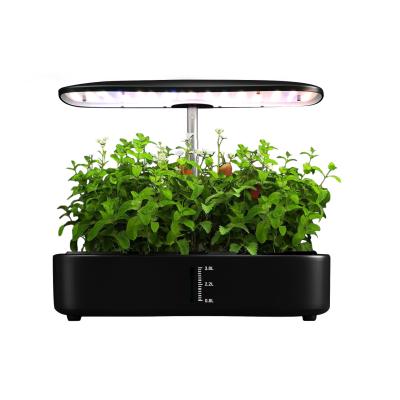 12 Pods Indoor Gardening System with LED Grow Light Height Adjustable Plants Germination Kit 24W Home Garden