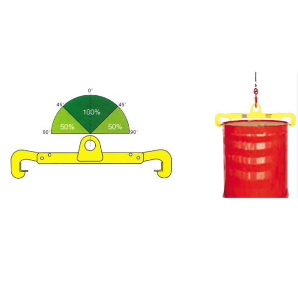 Vertical Drum Clamp  0.5 ton for Steel Oil Drums for Workshop / Warehouse