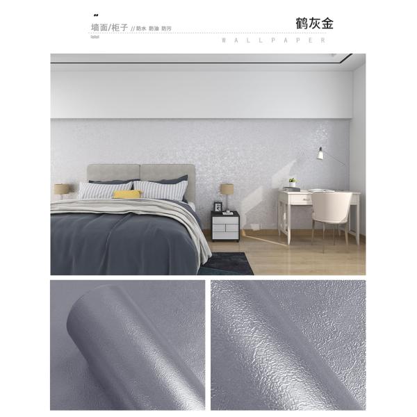 Silver Metallic Peel And Stick Wallpaper Interior Metallic Film Wall Paper