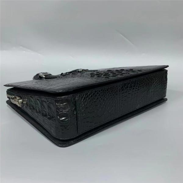 Business Style Genuine Crocodile Skin Men's Laptop Briefcase Exotic Real Alligator Leather Male Large Working Handbag