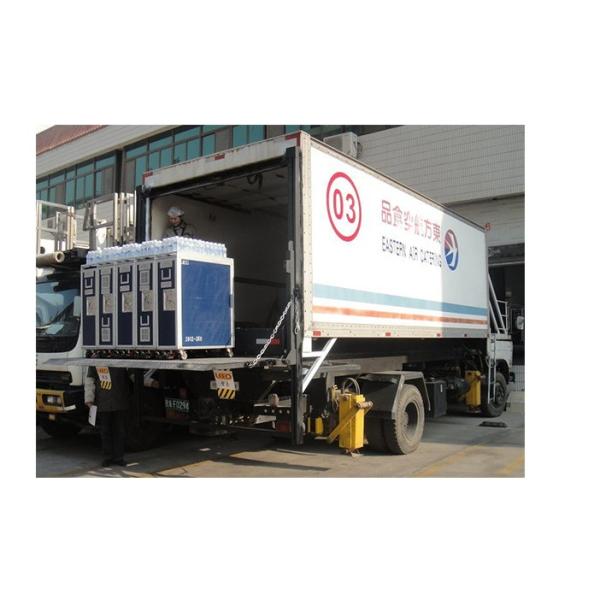 Os caminhões de elevador da cauda da coluna 1000KG com bagageira levantam 1.1m hidráulico