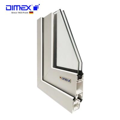 A janela de construção do caixilho UPVC perfila DIMEX retardador UV alto E35