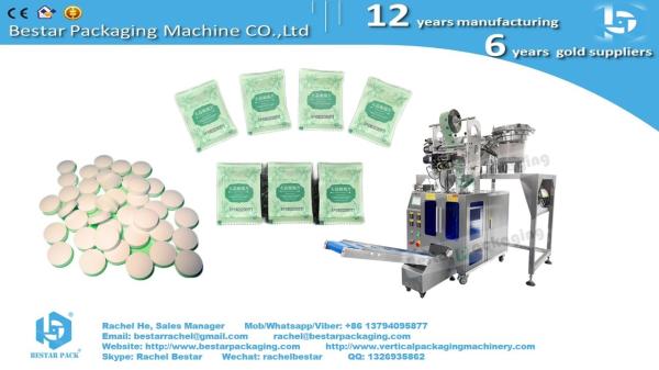Pharma capsules packing machine by counting and filling