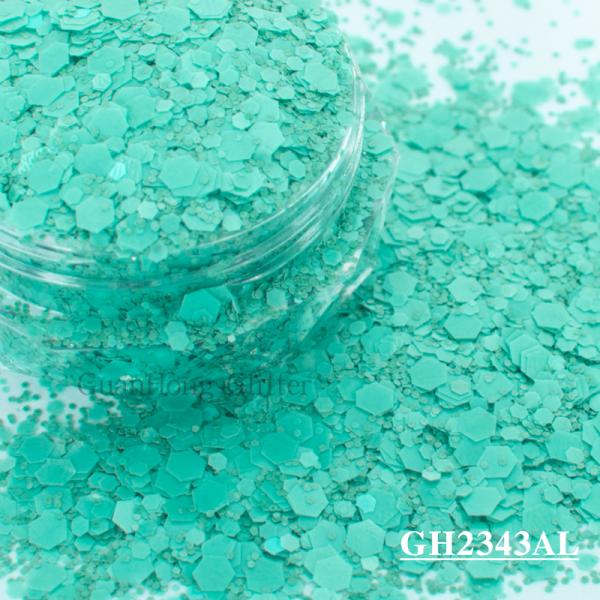Matte Solvent Resistant Glitter Epoxy Chunky Mix For Nail Arts Decorations