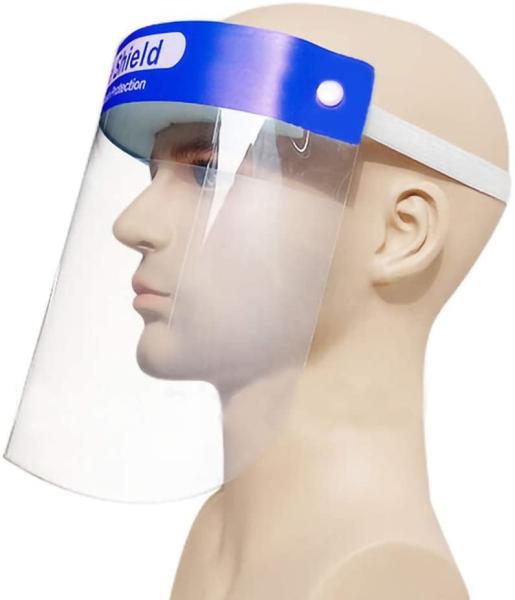 Elastic Band Uv Protective Face Shield Maximum Visibility Adjustable Size