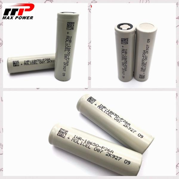 батарея MOLICEL P26A иона 2600mAh 3.7V 18650 Li для электрических инструментов