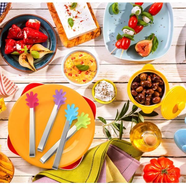 Multipurpose Heavy Duty Stainless Steel Tongs LFGB Approved