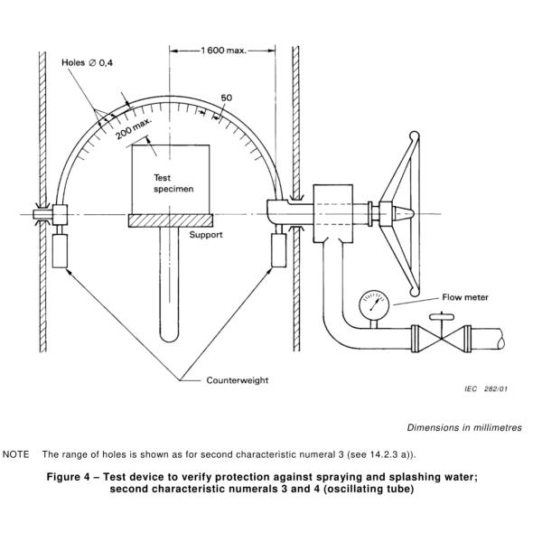IP-код IEC 60529 IPX3~IPX6 Оциллирующая трубка и реактивная ноздля испытательной камеры