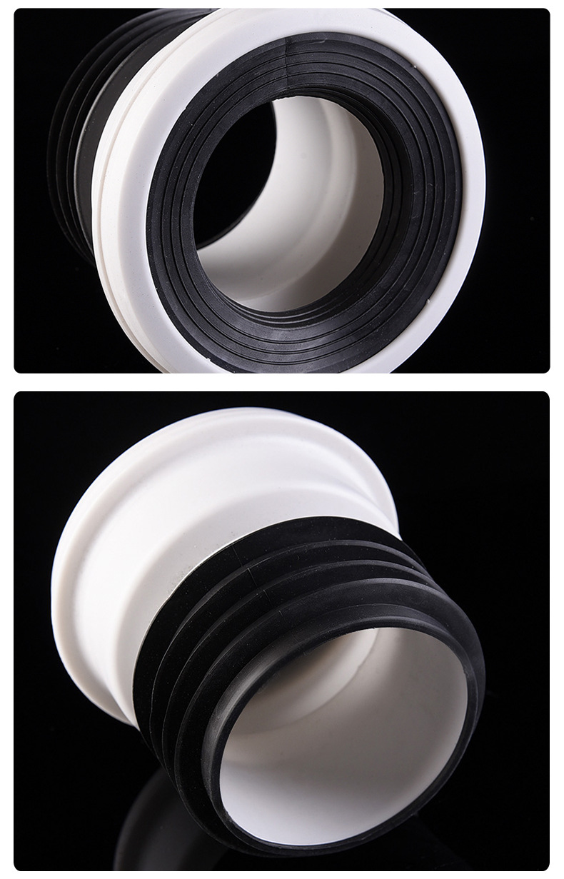 Modern Bathroom PVC Toilet Connector Pipe Sewage Pipe