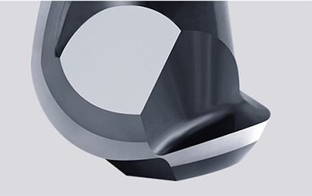 AlTiN Couche à bille nez long bout de broyeur Dureté 50 55 60 65 AOL 150 mm