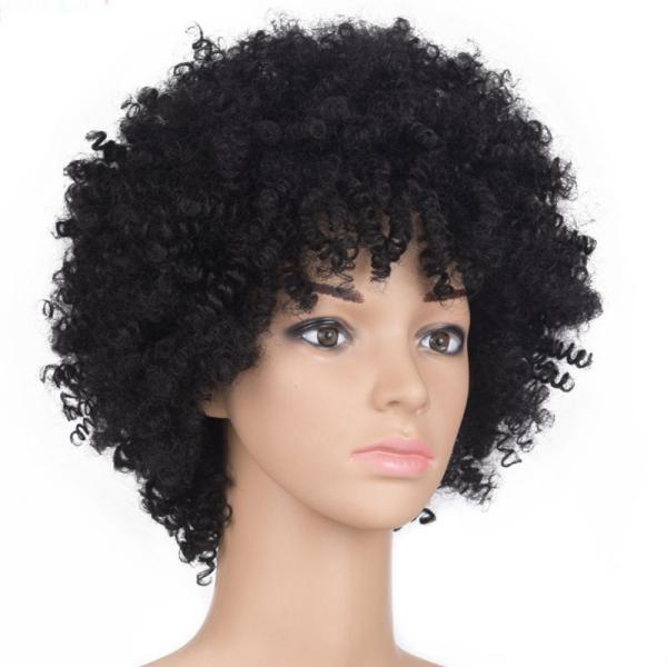 360 Lace Wig Machine Made Heat Resistant Synthetic Hair in Black and 30/33 Ombre