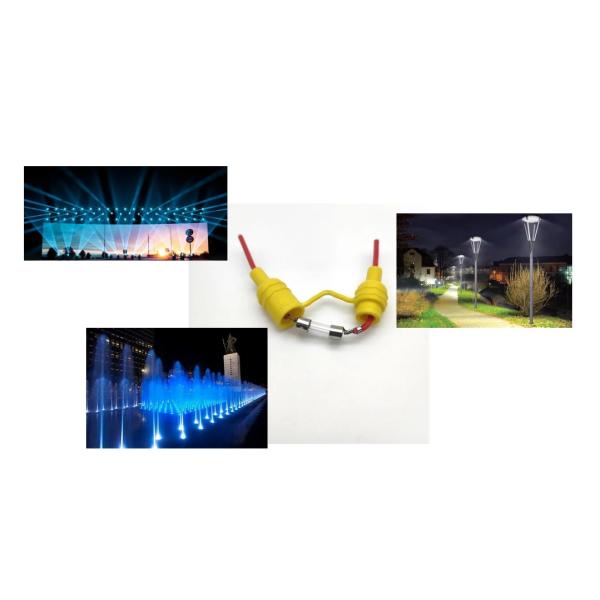 Уличный фонарь наружное сценное освещение водонепроницаемое пылезащитное встроенное предохранительное устройство для предохранителей 5x20 6x30 10x38