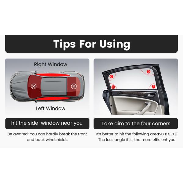 ABS Steel Vehicle Safety Emergency Car Glass Hammer And Seat Belt Cutter Escape Tool