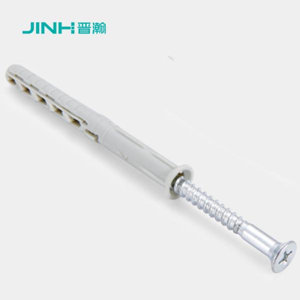 JH-12016 8x80 мм самонажимающий пластиковый расширительный винт для стены