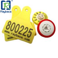 Marque d'oreille animale de la gestion RFID de bétail deux morceaux anti-collision