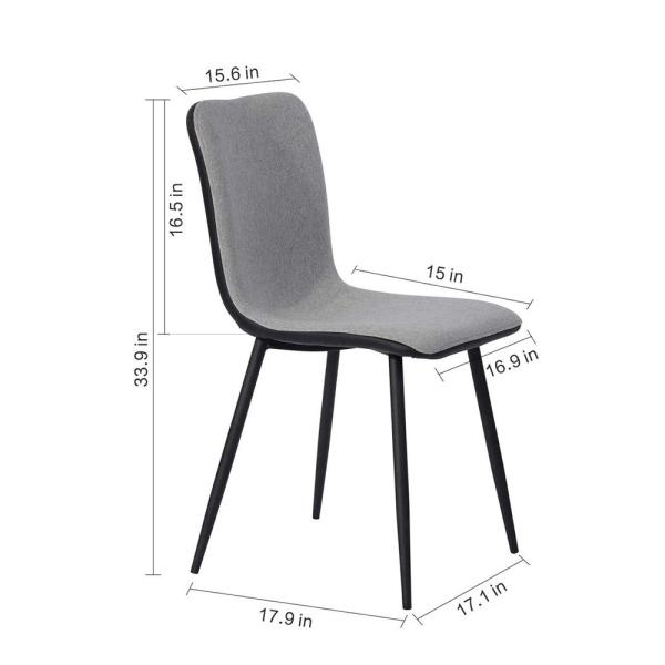 Leather Stain Proof Fabric For Dining Chairs , High Back Dining Chair Metal Tube Chrome Modern Style