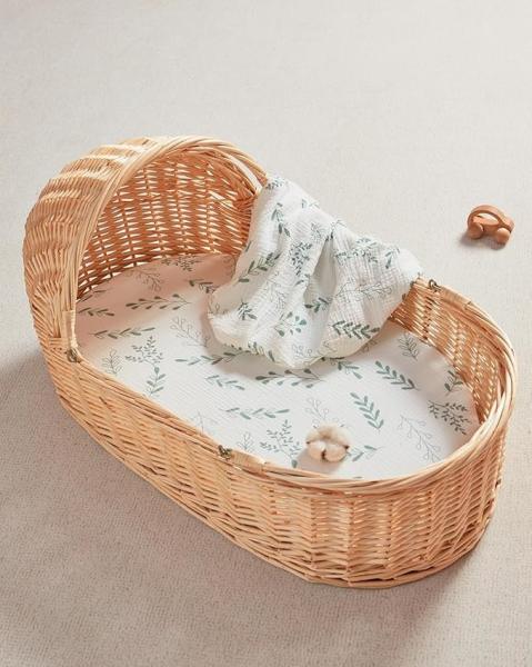 100% Cotton 32*16  Inches Bassinet Fitted Sheet Bassinet Bed Sheets