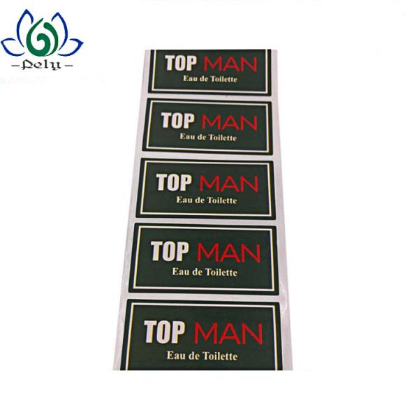 Waterproof Black Color Shampoo Bottle Adhesive Vinyl Stickers