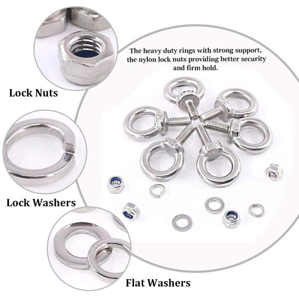 Industry Ring Bolt M6-M36 Eye Bolt with Stainless Steel 304/316 and JIS Standard