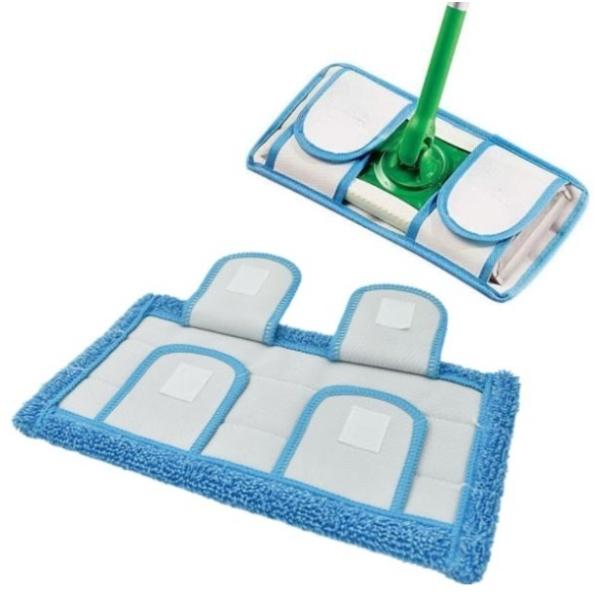 100% Polyester Reusable Microfiber Cleaning Mop Cloth For Swiffer Sweeper