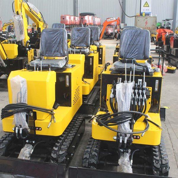 Micro miniescavadeira de transmissão hidráulica 1.2T com motor Kubota