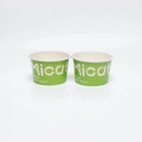 Сделать бумажную чашку мороженого чашку одноразовые закуски чашку мороженого чашку упаковки чашку двойной PE пленки чашку