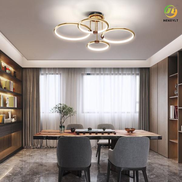 650 X H320 Aluminum LED Modern Ring Light Nordic Minimalist Postmodern