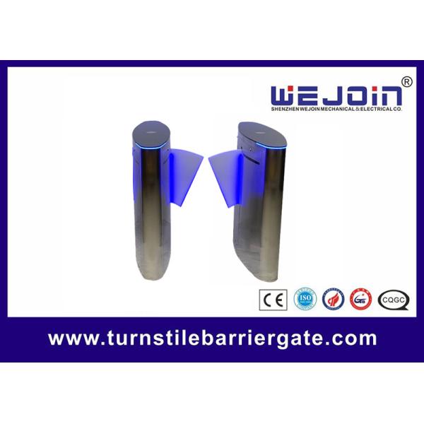 Fingerprint access control system automatic flap barrier gate