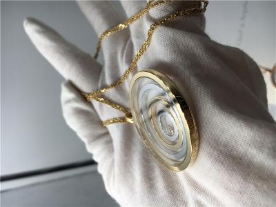 Round Shape 18k Rose Gold Pendant , SI H Quality Chopard Happy Spirit Pendant
