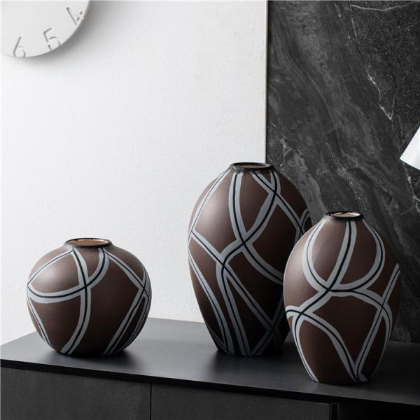 Minimalist Handmade Art Vase Office Living Room Decor Ceramic Flower Vases For Home Decor