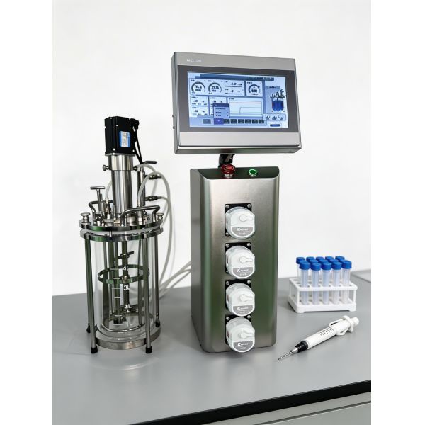 OEM / ODM Fermentation Bioreactor 5L Glass Bioreactor For High Density Cells And Efficient Bioprocessing