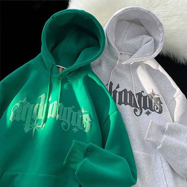 Fashionable 3d Puff Print Hoodie 100% Cotton Streetwear Pullover Hoodies