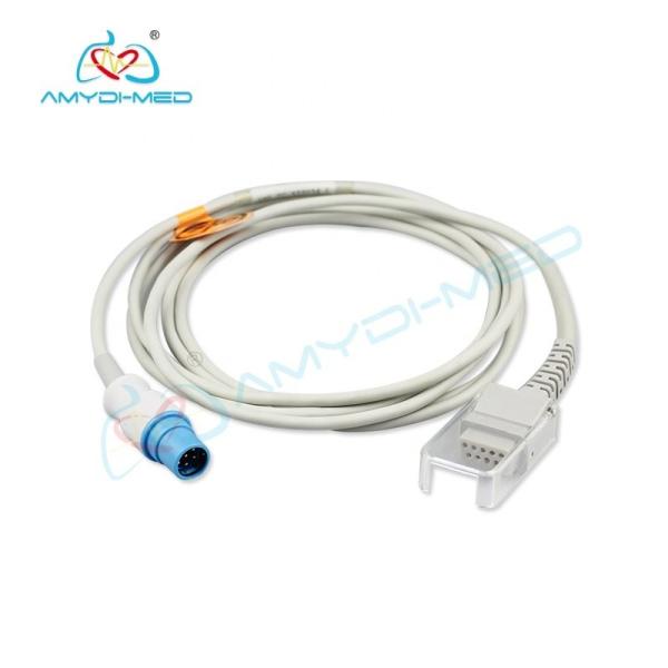 TPU SpO2 Adapter Cable CE Certification And Gray Reusable Sensor spo2 extension cable