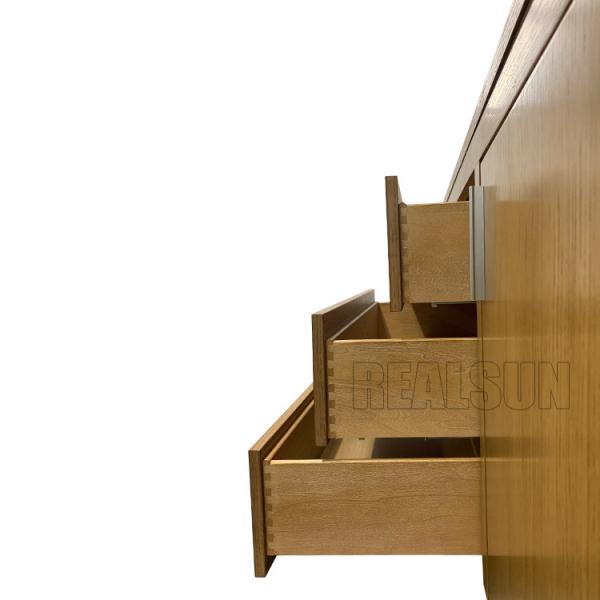 Hotel Customized Cabinet Veneer With 42 Wide Open Desk 24 Wide Mini Fridge Storage