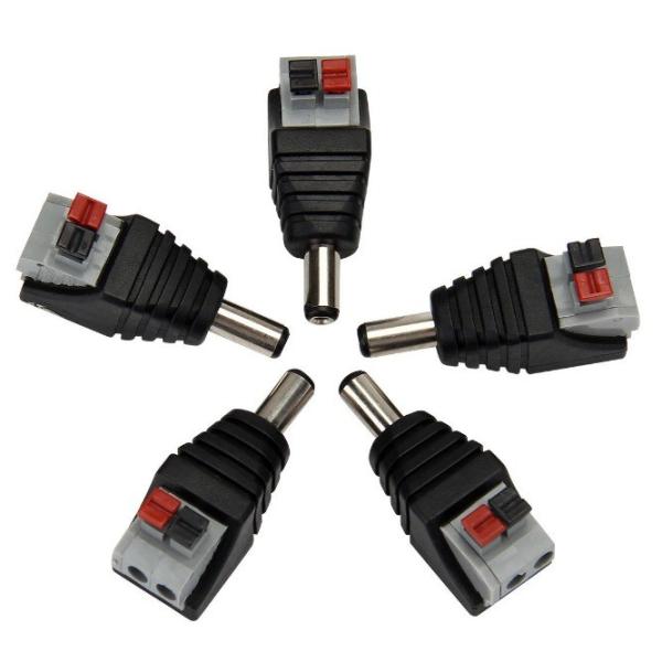 Gray C-Power CCTV Camera DC Power Jack Connector ADAPTER for Gray Installations