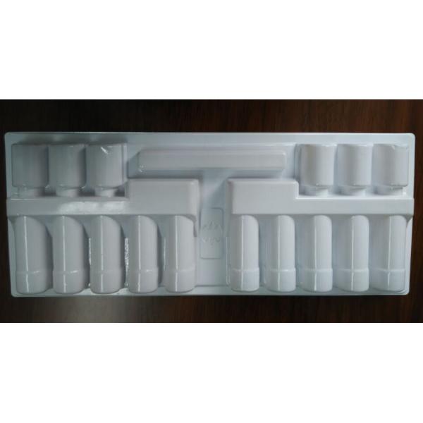 Plastic tray for health care products, blister
