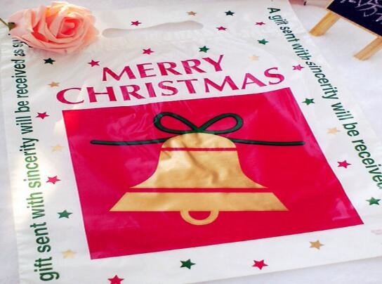 Full Printing  LDPE/ HDPE Heat Seal Flat Printing Plastic Packaging Bags for Christmas Gift /Garment