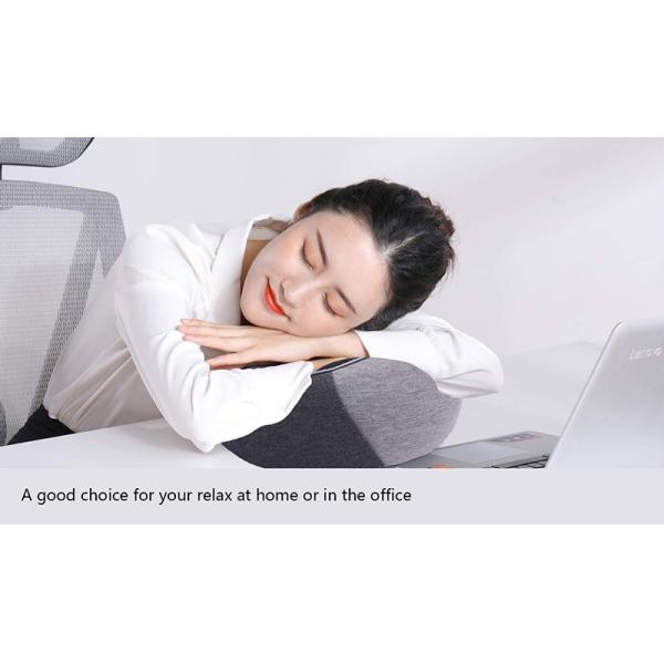 500TC U-Shape Memory Foam Neck Support Pillow with Pocket and 100% Cotton Pillowcase