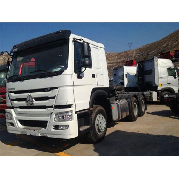 EURO II 6 * 4 Sino Howo Tractor Head Trucks 10 Wheeler One Sleeper 371HP