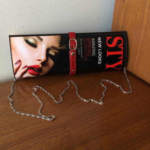 Magazine Purse 80’s Stylish Accessories Magazine Beauty Model Clutch or Over the Shoulder