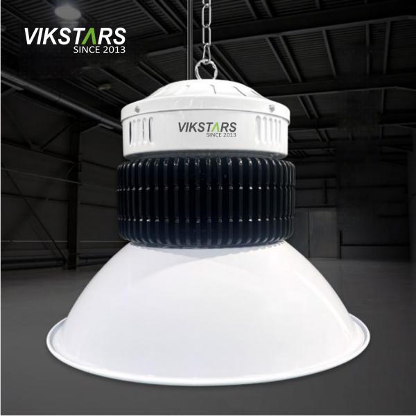 100W 150W 200W 250W Aluminum Fin LED High Bay Lights For Commercial Lighting With Reflector