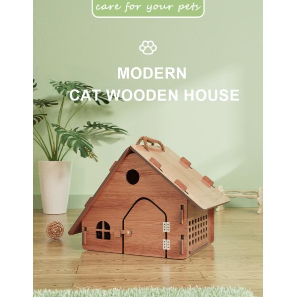 Direct Wooden Cat House Cat Condo Furniture for Indoor Cats and Small Dogs 5100g Weight