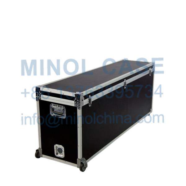 Aluminum Fireproof Transport Flight Road Case With Wheels