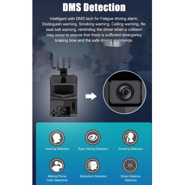 Sos App Control 4G Dashcam и GPS ADAS/DSM/BSD/PCW 4G мобильный видеорегистратор