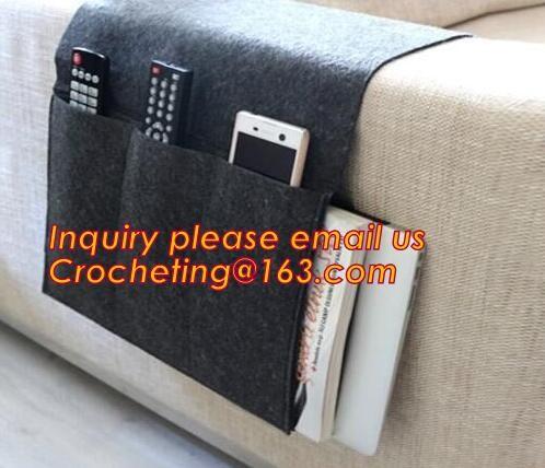 Eco-friendly and durable felt sofa armrest organizer, Multi functional high quality felt sofa organizer, SOFA ACCESSORY