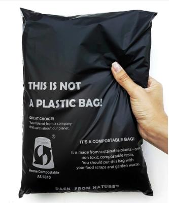 Biodegradable Logo Printed Compostable Poly Bags For Clothing Packaging