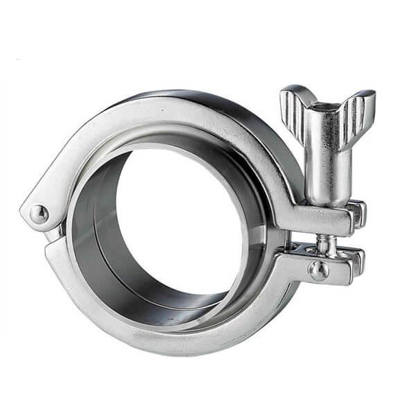 Stainless Steel Sanitary High Pressure Clamps / Ss Tc Clamp 2-6 Bar Pressure