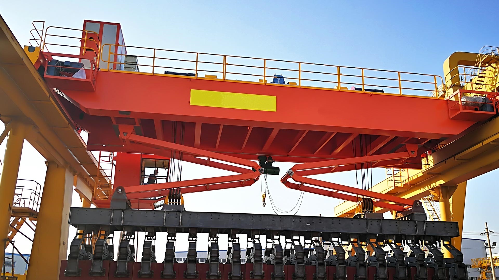 Carbon Plant & Potroom Use 20ton 50ton 100ton Anode Carbon Block Stacking Overhead Crane Price