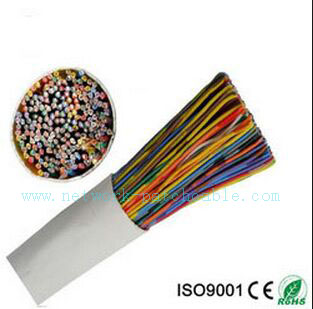 10 Pair Cat3 Telephone Cable Coaxial PTFE Custom Category 3 Cable